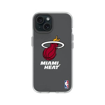 iPhone 15 Clear 透明 - NBA - Logo-邁阿密熱火 Miami Heat - Light