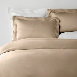 (組)PALETTE300織素色天絲床被四件組加大  彌月咖