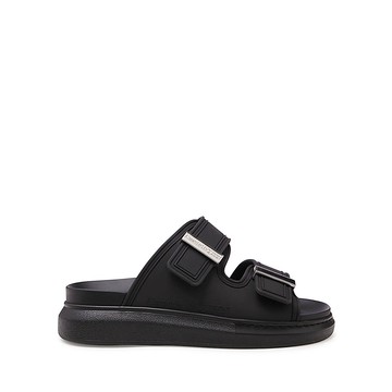 Alexander Mcqueen - Black Rubber Hybrid Sandals
