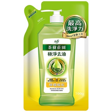 茶樹莊園茶樹超濃縮洗碗精補充包-檸檬解垢 700g