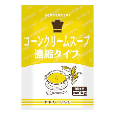 ヤマモリ　コーンクリームスープ濃縮タイプ　1kg×12個