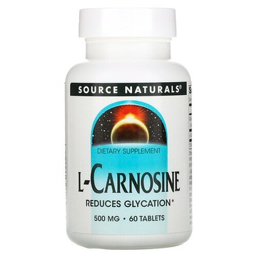 Source Naturals, 左旋肌肽，500毫克，60片