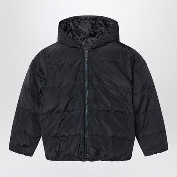 Black puffer jacket with G print