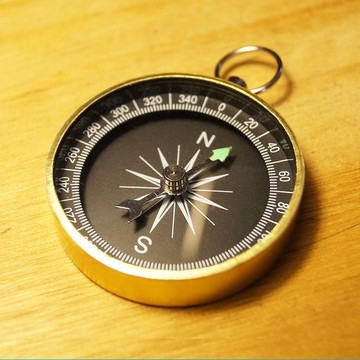 蒸汽朋克 復古小物 古銅色 旅行登山 戶外探險 懸浮指南針