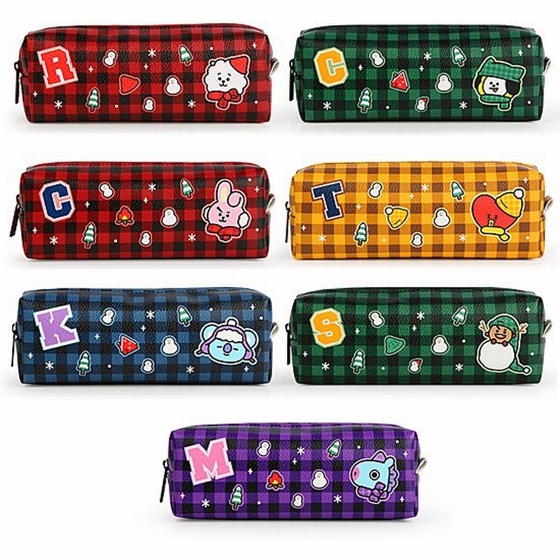 Bt21 C ポケット チェック ペンケース 韓国文具 文房具 筆箱 かわいい 防弾少年団 Bts 公式 通販 Lineポイント最大0 5 Get Lineショッピング