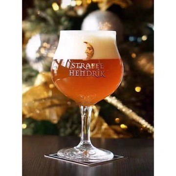 歐式比利時原裝進口伴月妖月進口啤酒專用杯精釀高腳啤酒杯330ml