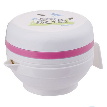 Basilic 貝喜力克 食物調理器 輕鬆製作營養餐點  上蓋 + 磨泥器 + 榨汁器 + 搗物杯 + 幼兒匙 + 過濾網 + 搗碎器  1組  多色