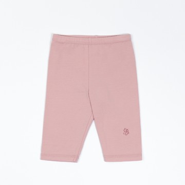 PIPPY 百搭棉質6分緊身褲 粉-120