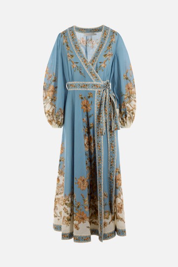 ZIMMERMANN Chintz cotton wrap dress Woman
