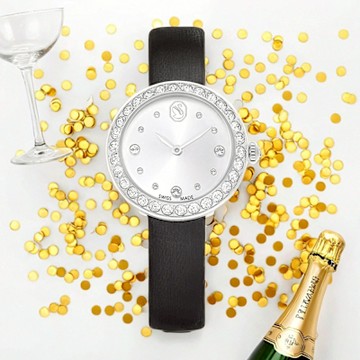 SWAROVSKI 施華洛世奇 Matrix Tennis 水晶錶圈手錶 女錶 1212購物節 送禮推薦-30mm 5706663