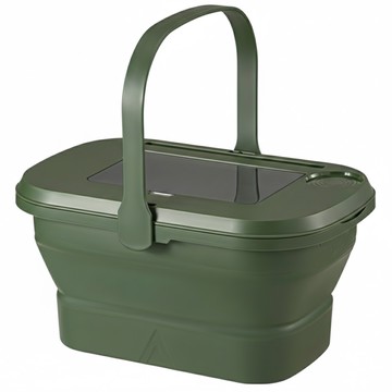 Ho-se 好勢露營 FAD 岩田 手提桌板折疊收納箱 44.5 x 29 x 23~8cm 1.3kg  軍綠  1個