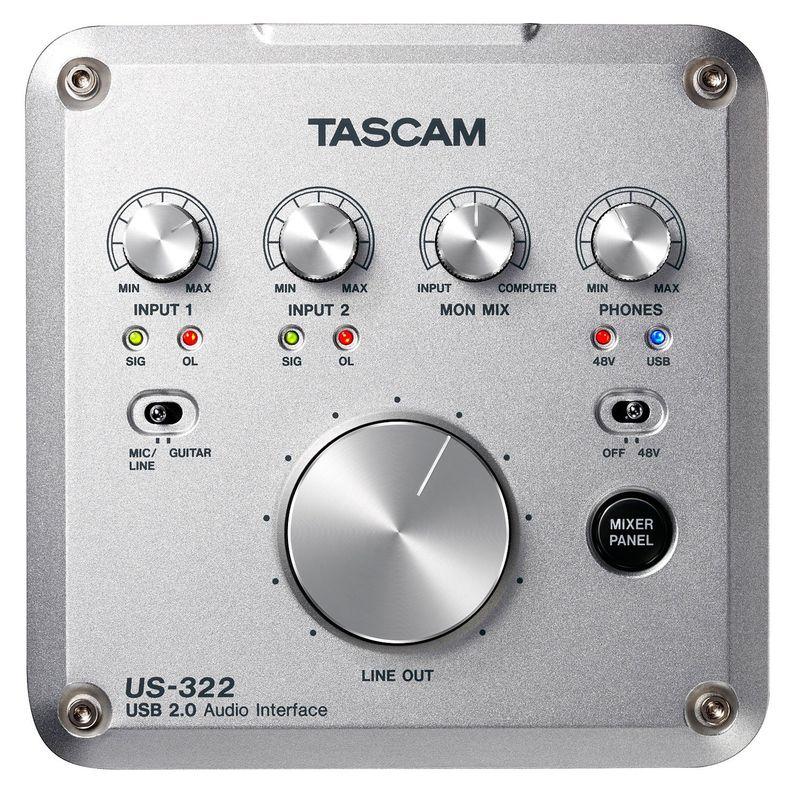 TASCAM オーディオインターフェイス DSPミキサー搭載 96kHz対応 USB2.0 US-322