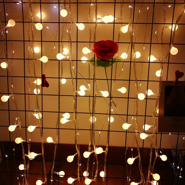 小燈泡彩燈串燈閃燈滿天星氛圍燈飾網紅少女心房間裝飾燈臥室布置