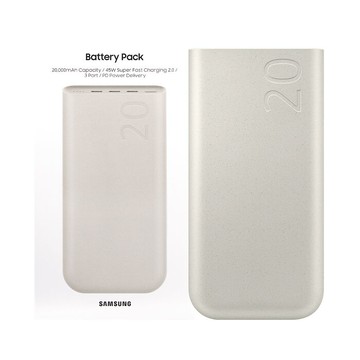 SAMSUNG 原廠 20000mAh 45W Type C 超快速充電 2.0 行動電源 (EB-P4520)