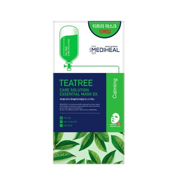 MEDIHEAL 茶樹舒緩護理保濕導入精華面膜升級版10入