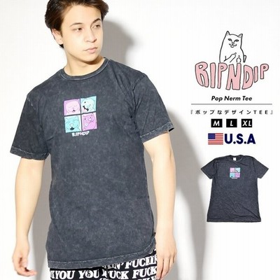 Ripndip リップンディップ Tシャツ メンズ レディース 半袖 タイダイ柄 猫 ネコ ブランド Usaモデル Pop Nerm Tee Rnd4974 通販 Lineポイント最大get Lineショッピング