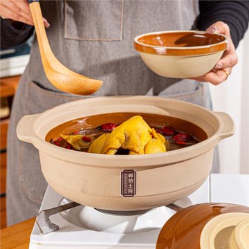 鄲韻干燒煲家用煲湯燉肉煮粥熬藥湯煲明火耐高溫干燒不裂土陶砂鍋