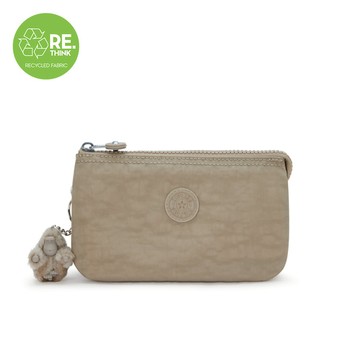 灰褐色三夾層配件包-CREATIVITY L