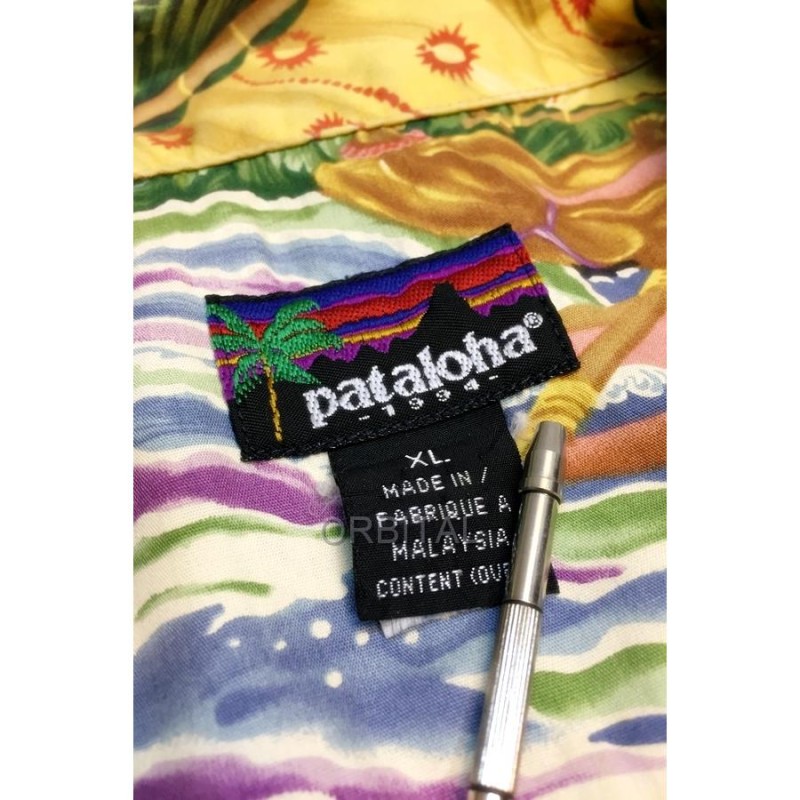 代官山)94年 パタゴニア Patagonia pataloha パタロハ Paradise Multi サベージメニュー柄 アロハシャツ XL  雪無し | LINEブランドカタログ