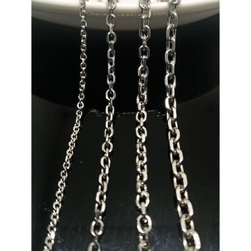 不銹鋼/鈦鋼焊接鏈O字鏈十字鏈項鏈批角鏈條不退色DIY飾品配件