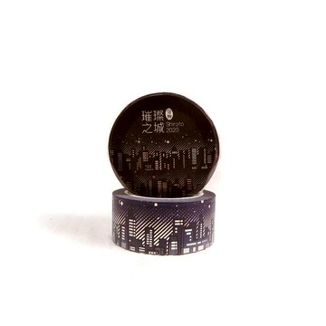 璀璨之城-雷射銀和紙膠帶