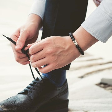 Origin 8 Lava手環 - 火山岩/925純銀