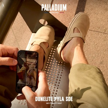 PALLADIUM DUNELITE PYLA SDE 麂皮穆勒拖鞋 沙色 74454-257 - US 9 (27cm)