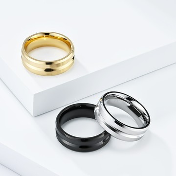 STEEL 鋼戒。簡約雙排 | TM