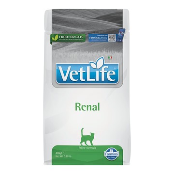 法米納 Farmina VetLife【獸醫天然處方系列】400克 VC5貓用腎臟配方｜處方貓飼料 腎臟處方 處方飼
