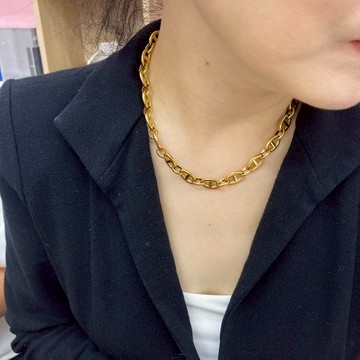 A22_豬鼻子(金)(10m)項鍊