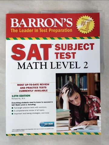【書寶二手書T5／語言學習_JM4】Barron’s SAT Subject Test Math, Level 2_Ku, Richard