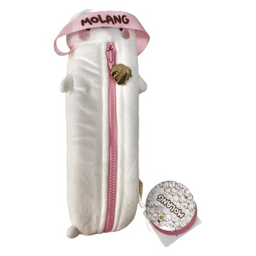 MOLANG 筆袋  萌浪兔造型 白色  1個