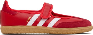 adidas Originals 红色 Samba Jane 玛丽珍鞋