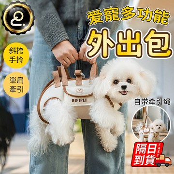 ️ 寵物外出包 狗狗背帶 寵物背包 貓咪狗狗適用 外出背帶包 寵物牽引胸背 出門遛狗必備 牽繩背帶 QJ2801