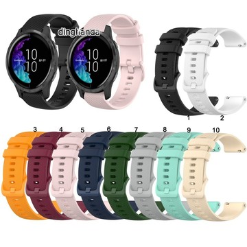 佳明Garmin Venu Sq 矽膠錶帶 彩色扣 Venu2 Plus