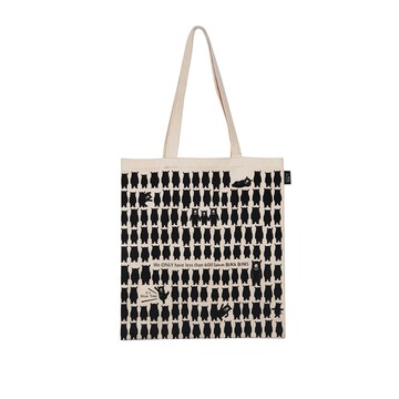 知音文創｜黑熊肩背環保袋 黑熊