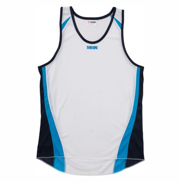 《Sasaki》排汗速乾專業田徑背心(正式徑賽專用)(白/鮮藍/丈青)/889021