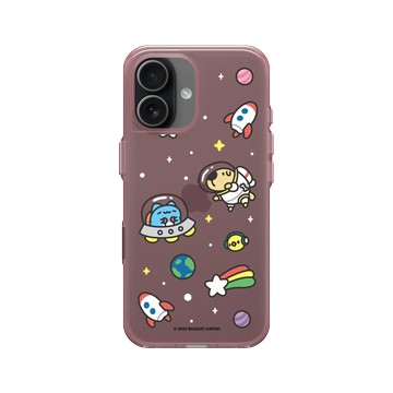 iPhone 17 Clear (相機按鈕) 晶醺玫 - 貓貓蟲咖波 Bugcat Capoo - 咖波宇宙探險