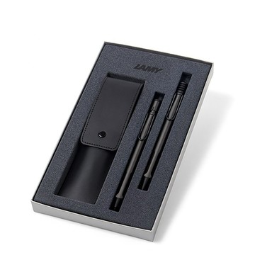 德國 LAMY Safari 原子筆 自動鉛筆 筆袋 套組 0.5mm  啞光黑  1組