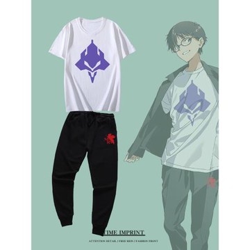 EVA 新世紀戰士 明日香 綾波麗T恤短袖夏季cos痛衣二次元打底衫潮