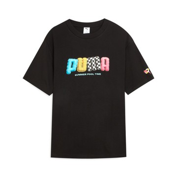 PUMA 短T 流行系列 PT 黑 繽紛LOGO 短袖 T恤 男 63298301