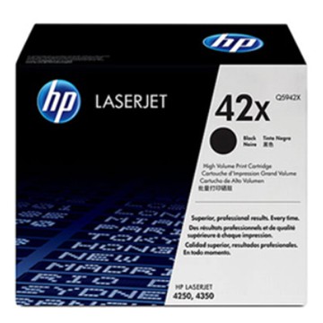 HP 黑色高容量原廠碳粉匣 / 個 Q5942X 42X