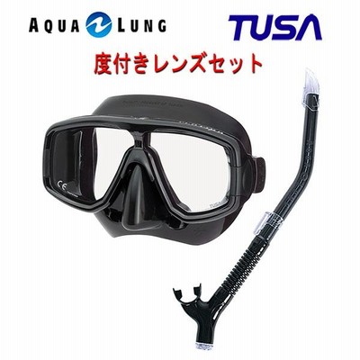 TUSA(ツサ） 度付きレンズ軽器材2点セットプラチナマスク M-20QBアクアラング マイスタースノーケル