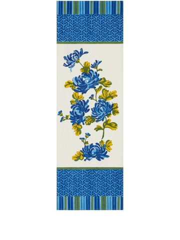 Lisa Corti - Vienna cotton runner - unisex - Cotton - 50x150 - Blue
