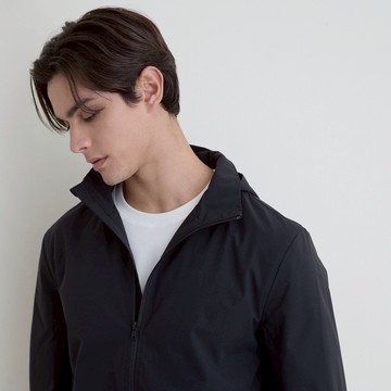 GIORDANO 男裝防潑水可拆帽外套 New Preppy系列【雙色任選】01075017