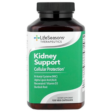 LifeSeasons, Therapeutics，腎臟幫助，細胞保護，120 粒素食膠囊
