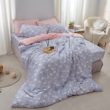 戀家小舖 40支天絲 花舞紛飛 雙人加大 床包兩用被套組 (被子 + 床罩 + 枕套組)