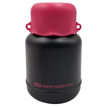 悅生活 Best buy 美型荷葉316不鏽鋼燜燒罐 (680ml) 黑色  1個