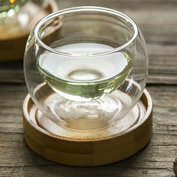 Homely Zakka午茶食光雙層玻璃防燙隔熱60ml小茶杯/酒杯_4入