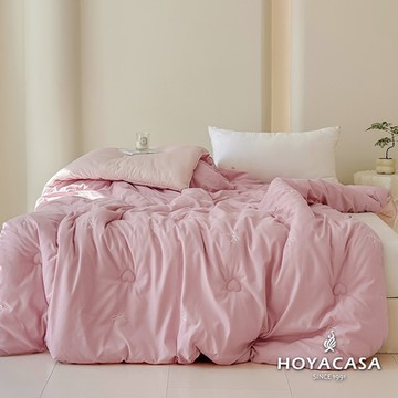 HOYACASA 膠原蛋白鎖水刺繡泡芙針織被(180x210cm)-多款任選
